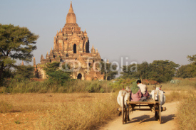 Naklejki Auf dem Weg zur Pagode, Myanmar