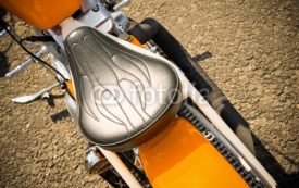 Fototapety retro styled easy rider motorcycle detail
