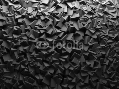 Abstract Dark Chaotic Cube Shapes Background.