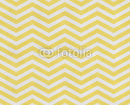 Obrazy i plakaty Pale Yellow and White Zigzag Textured Fabric Background