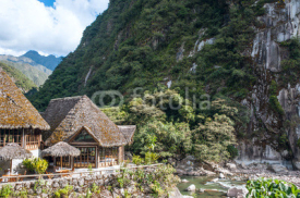 Fototapety Aguas Calientes, the town at the foot of the sacred Machu Picchu