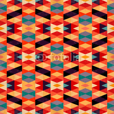 bright psychedelic geometric background vector illustration grunge effect