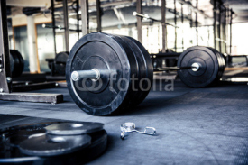 Naklejki Closeup image of a fitness equipment