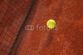 Naklejki Tennis Ball On The Court