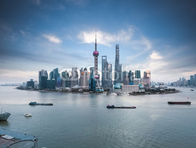 beautiful shanghai skyline