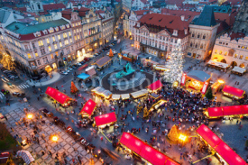 PRAGUE,CZECH REPUBLIC-JAN 05, 2013: Prague Christmas market