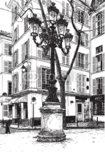 Naklejki Furstemberg square in paris