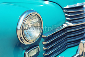 Obrazy i plakaty Retro car headlight