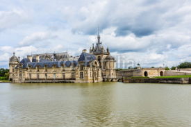 Famous Chateau de Chantilly (1560). Oise, Picardie, France.
