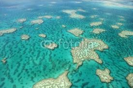 Naklejki Aerial View of Great Barrier Reef