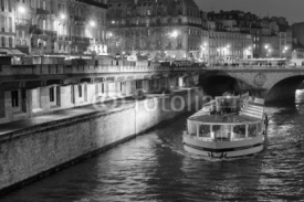 Naklejki Paris River bateau mouche