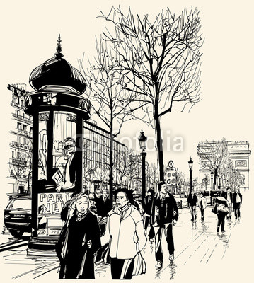 Paris - avenue des champs-elysees