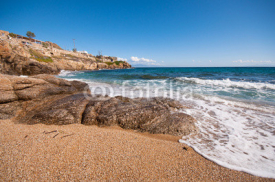 Fototapety Paradise beach in Mykonos city, Greece