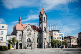 Naklejki Town Square in Tarnowskie Gory, Poland