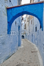 Naklejki City streets of Chefchaouen, Morocco