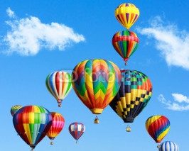 Naklejki Colorful hot air balloons