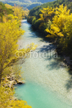 Naklejki valley of river Verdon in autumn, Provence, France