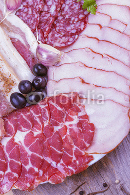 meat delicatessen plate