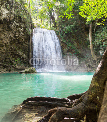 Tropical waterfall Erawan