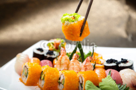 Naklejki Sushi set of Japnese food