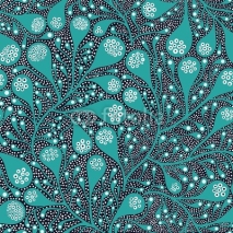 Naklejki Abstract seamless floral pattern