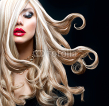 Obrazy i plakaty Blond Hair. Beautiful Sexy Blonde Girl