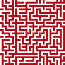Obrazy i plakaty Seamless maze pattern