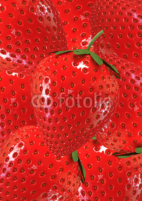 fresh red strawberry  - healthy food -