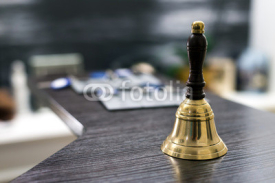 Bell on reception desk