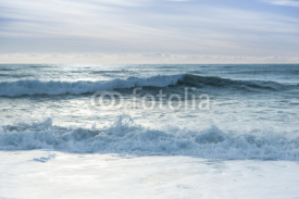Naklejki Breaking ocean waves