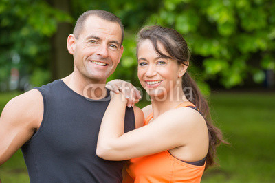 Happy sport couple