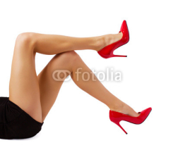 Naklejki Beautiful woman legs
