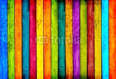 Colorful Wood Planks Background