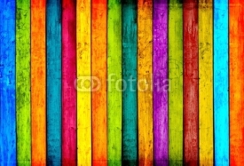 Obrazy i plakaty Colorful Wood Planks Background