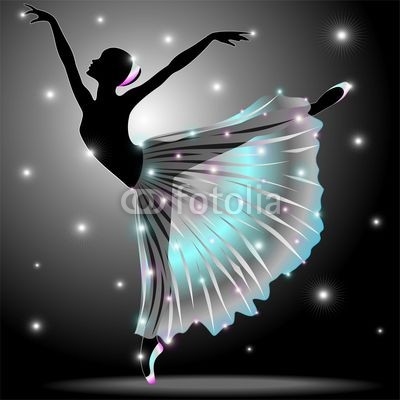 Ballerina Danza Classica-Classic Dance Star Dancer-Vector