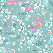 Fototapety delicate popcorn seamless floral background