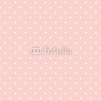 Polka dots on baby pink background seamless vector pattern