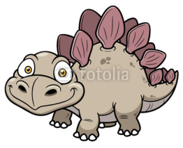 Naklejki Vector illustration of Cartoon dinosaur