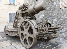 Naklejki Mortar used during the World War I.