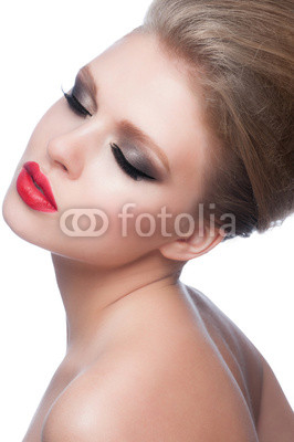 Woman with fashion makeup