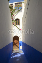 Fototapety Traditional street in Asilah, Morocco