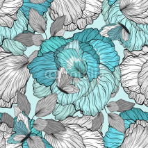 Naklejki Floral Pattern Seamless Background
