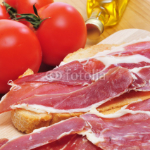 Obrazy i plakaty spanish pa amb tomaquet with serrano ham