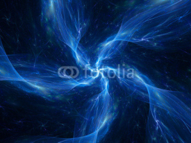 Fototapety Five armed space flame object
