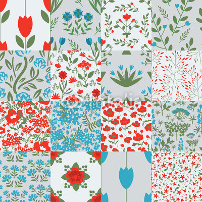 Seamless patterns set