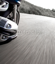 Fototapety Motorcycle rider view