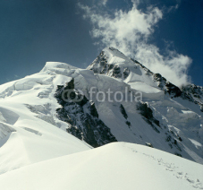 Ushba, peak of the Caucasus Mountains. Georgia and Russia