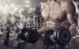 Fototapety Lifting weights