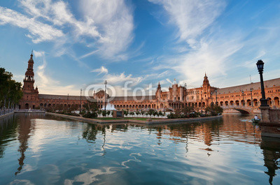 Plaza de Espana palace in Sevilla