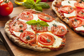 Naklejki Organic Homemade Margarita Pizza